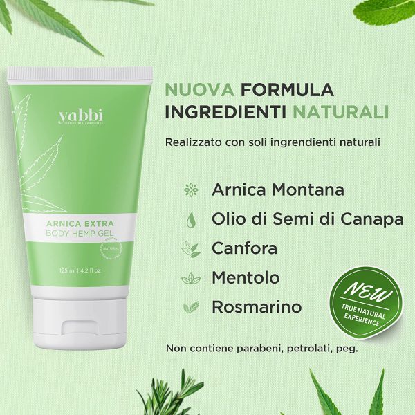 Yabbi Arnica per Cavalli Uso Umano Pomata Gel Forte Crema Riscaldante Muscoli Sportiva 125 ml - immagine 6