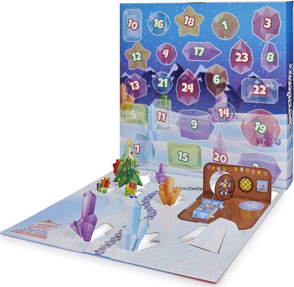 HATCHIMALS, Calendario dell'avvento CollEGGtibles con Personaggi esclusivi e Accessori di Carta, per Bambini dai 5 Anni in su, Multicolore, 6044284