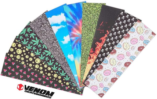 Venom Professional Grade Skateboard Griptape 22,9 x 83,8 cm - Grafica Premium - immagine 4