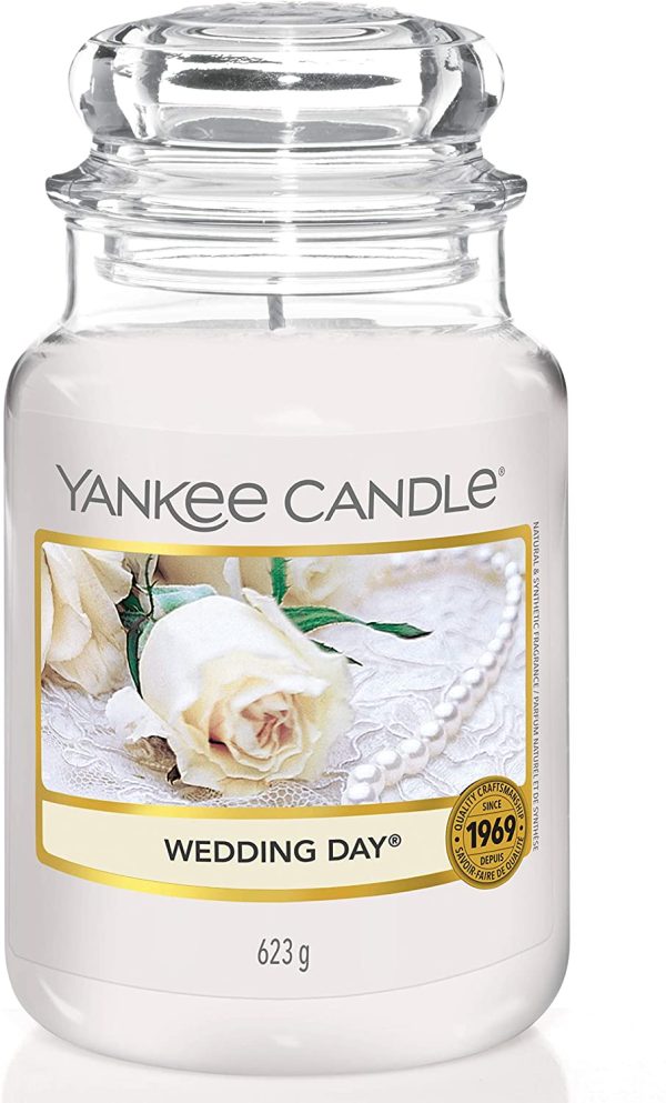 Yankee Candle Candela profumata in giara grande | Giorno del matrimonio | Durata Fino a 150 Ore