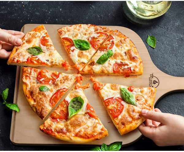 Pala Pizza Corta Pala Per Pizza Legno 30 per 42 cm Tagliere Paletta In Legno Betulla Da Cucina Per Pizza Accessori Pala Da Forno Casa Tagliere Rettangolare Taglieri Pane (1) - immagine 5