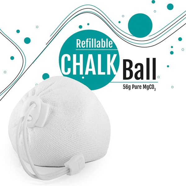 TOPSIDE Chalk Ball Palla di Gesso Ricaricabile 1 Palla di Gesso da 56 gr Ricarica Bouldering - immagine 7