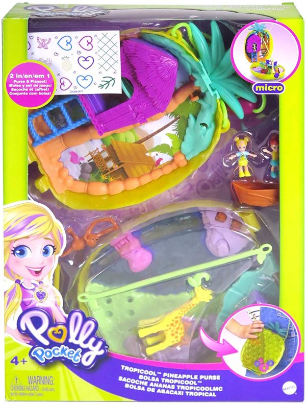 Polly Pocket- Cofanetto Borsetta dei Segreti Ananas Polly Giocattolo per Bambini 4+Anni, GKJ64 - immagine 5