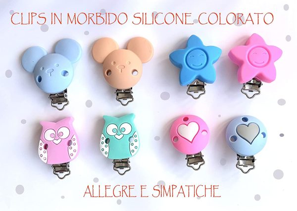 Catenella portaciuccio silicone Lulù Creazioni Personalizzata Con Nome | MADE IN ITALY BPA Free - immagine 3