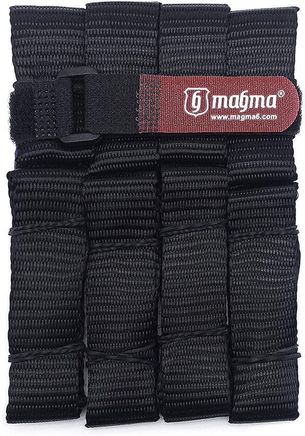 4 Cinghie di Fissaggio Piccole per Rimorchi e ancoraggi con 2 misure | 1000 Kgf/unit | 30 cm lunghezza | 25 mm di larghezza | EN-12195-2 | Nero | Moto | Anelli morbidi Portabiciclette, quad, ATV - immagine 8