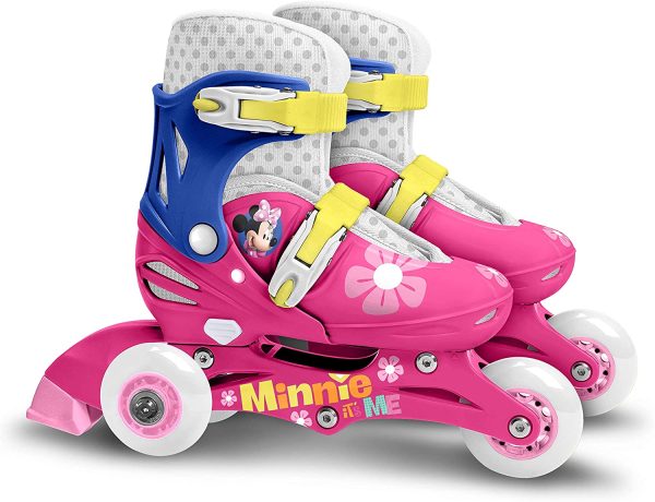 Stamp SAS Minnie regolabile Two in One 3 Wheels Skateboard Size 27 ?C 30 Colore Pink j100930 - immagine 4