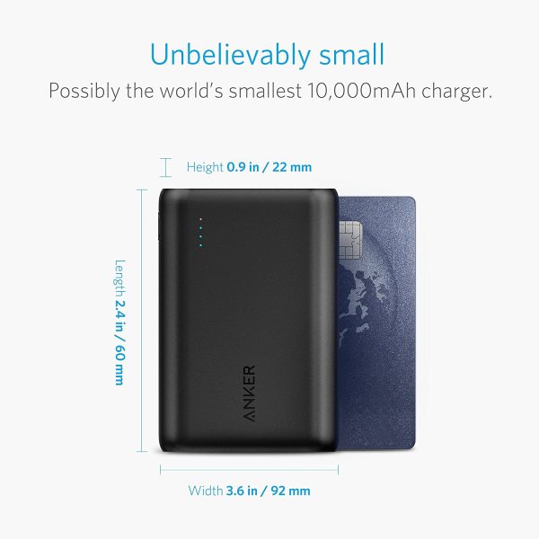 Powerbank 10000mAh  PowerCore 10000, Caricatore Portatile Ultra Compatta, Power Bank Alta Capacit?? Per Huawei, Samsung, iPhone, Xiaomi e Altri - immagine 6