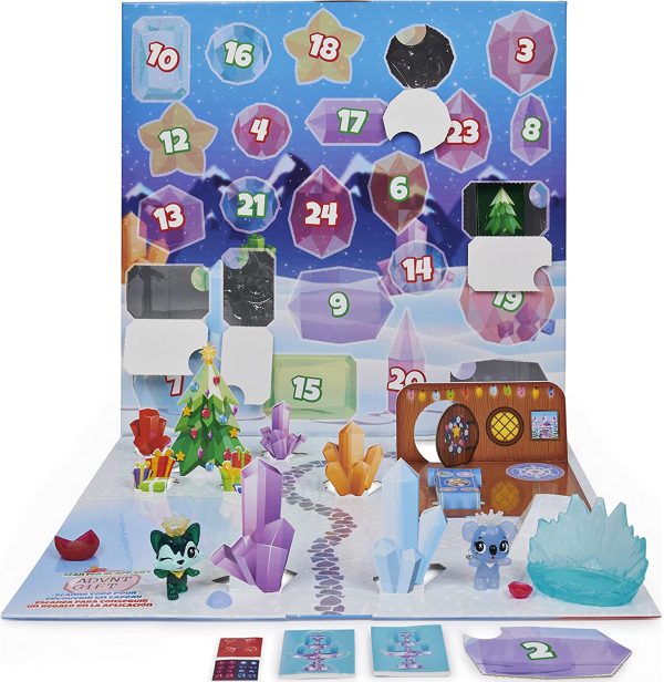 HATCHIMALS, Calendario dell'avvento CollEGGtibles con Personaggi esclusivi e Accessori di Carta, per Bambini dai 5 Anni in su, Multicolore, 6044284 - immagine 2