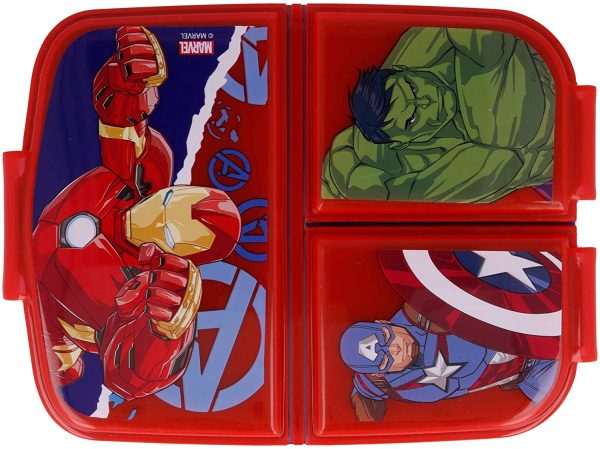 The Avengers |Caja de Almuerzo con 3 Compartimentos - Fiambrera Infantil para colegio - lonchera para Ni?os - immagine 2