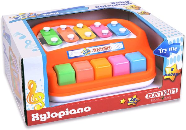 Bontempi- Baby-Xilopiano Corredato di Battente, 55 0520