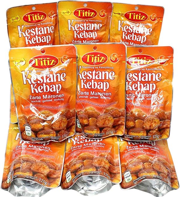 Set Pergamo Castagne arrostite e pelate Titiz Castagne pronte Castagne tenere (6x125g piccola confezione) - immagine 4