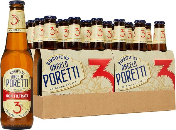 Birrificio Angelo Poretti Birra 3 Luppoli Non Filtrata -24 bottiglie da 330 ml - immagine 5