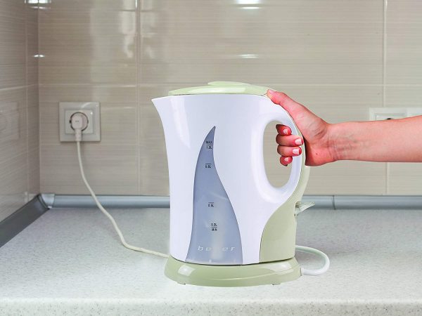 Beper BB.050 Bollitore d??Acqua Elettrico, Capacit?? 1L, Indicatore Graduato, Spegnimento Automatico, Autospegnimento in Assenza di Acqua, Ebollizione Veloce, Electric Kettle - immagine 2