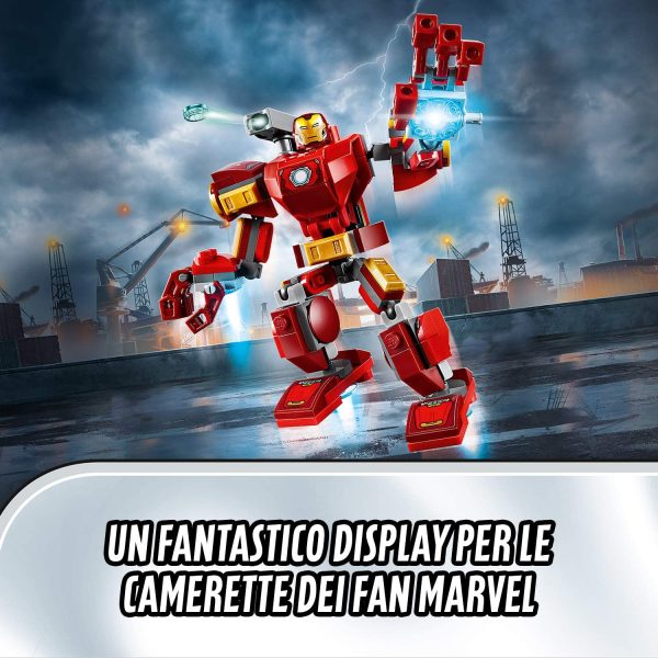 LEGO Super Heroes Marvel Avengers Mech Iron Man, Playset con Figura Mobile da Combattimento, per Bambini dai 6 Anni in su, 76140