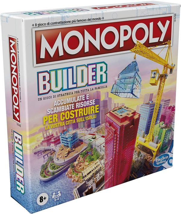 Hasbro Monopoly - Builder, gioco da tavolo Monopoly per bambini dagli 8 anni in su, Multicolore