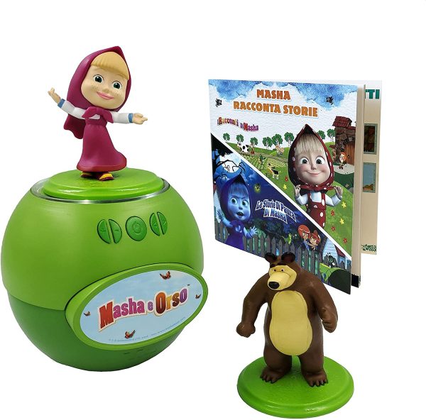 Simba - Masha Racconta Storie - 7101100076, + 3 Anni, Cassa Speaker Inclusi 2 Personaggi 130 Minuti con 24 Storie di Masha, Usb, Italiano e Inglese - immagine 3