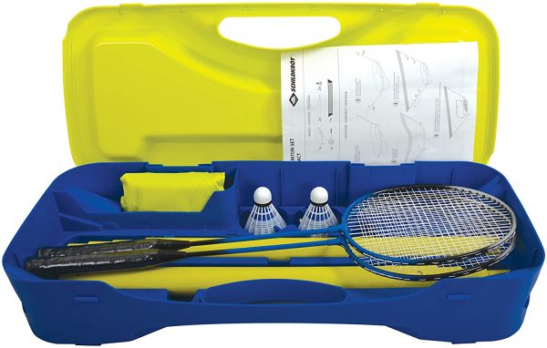 Schildkröt 970992 - Set da Badminton Compact, con Rete, 2 Racchette e 2 Palline, in Pratica Valigetta di plastica - immagine 4