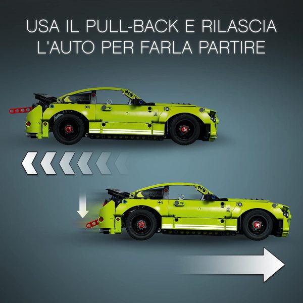 LEGO Technic Ford Mustang Shelby GT500, Modellino Auto da Costruire, Macchina Giocattolo, con App AR, 42138 - immagine 6