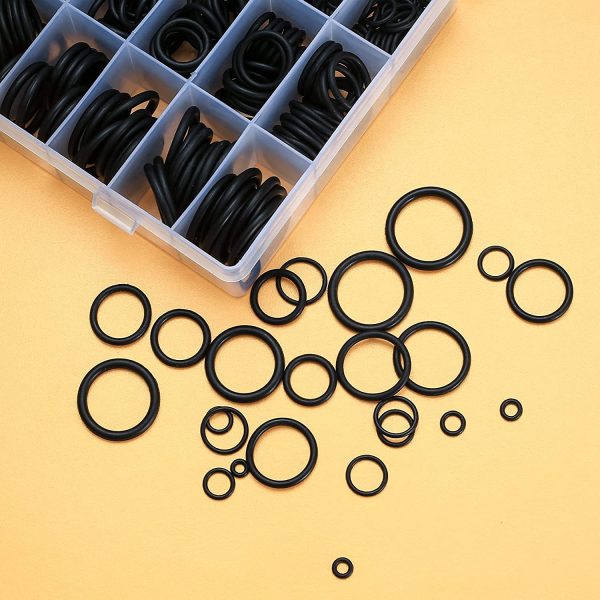 740 Pezzi O-ring in Gomma Assortimento, Guarnizioni Piombatura Guarnizioni Kit, O Ring Rondelle, Anelli di Tenuta in gomma Idraulica per Riparazione Auto Officina Idraulica - immagine 5