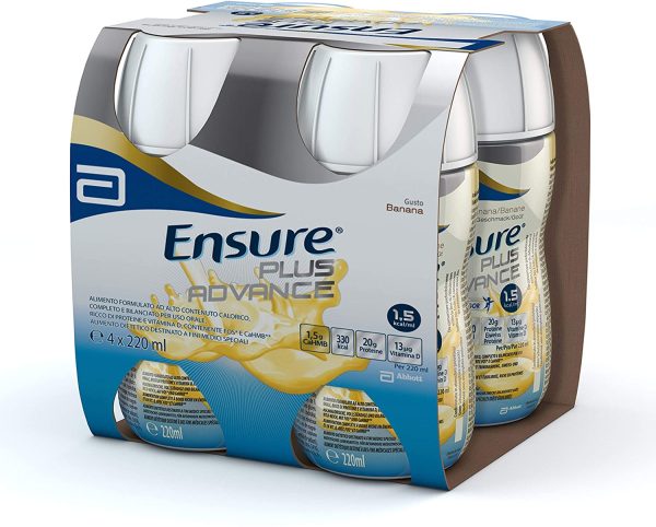 Ensure Plus Advance Supplemento Alimentare Formato Bevanda, Confezione 4 x 220 ml, Gusto Banana - immagine 2