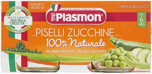 Plasmon Omogeneizzato Piselli e Zucchine 24x80g - immagine 2