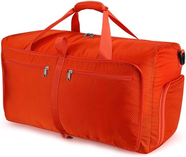 Amazon Brand - Eono Ultra-leggero Borsoni da Viaggio 60L, Pieghevole Impermeabile Bag Leggero Borsone Sportiva Grande Capacit?? Borsone da Viaggio per Aereo Sport Campeggio Borsa per Uomo e Donna - immagine 4