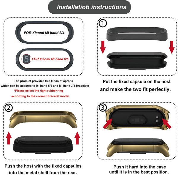 BDIG Cinturino per Mi Band 6 Cinturini Metallo in Acciaio Inossidabile MiBand 5 Bracciale di Ricambio Braccialetto con Links Strumento di Rimozione da Polso Sostitutivo Wristband Cinturini Mi Band 4/3