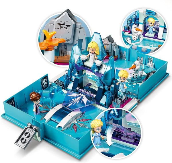 LEGO Disney Princess Frozen 2 Elsa, Le Avventure Fiabesche Del Nokk, Giocattolo In Valigetta & Creator Dinosauro, Modello 3 In 1, Figure Del Triceratopo E Pterodattilo, Sistema Costruzione Modulare