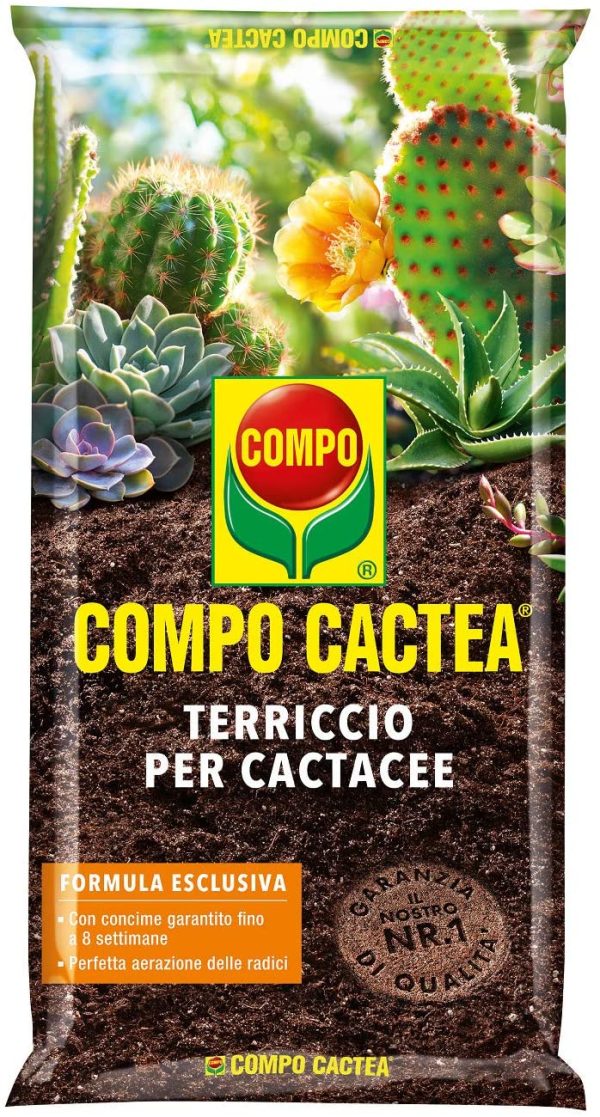 Compo Cactea Terriccio Per Cactacee, Per Una Crescita Omogenea Delle Piante, 5 L & Undergreen Cactus Love, Terriccio Per Cactus E Altre Piante Grasse Da Appartamento O Balcone - immagine 2