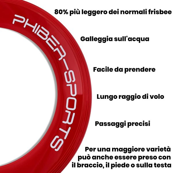 Anelli per Frisbee - 2 Pack di Anelli da Lancio Premium - 80% pi?? Leggero dei Dischi Standard per Frisbee - Facile da Prendere - Traiettoria Perfetta - Ideale per Bambini e Adulti - immagine 7