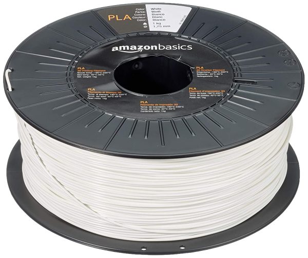 Amazon Basics - Filamento per stampanti 3D, in polilattato (PLA), 1,75 mm, bianco, 1 kg per bobina - immagine 6