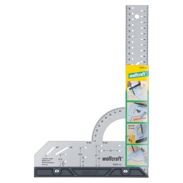 wolfcraft Squadra multiuso I 5205000 I Per misurare, tracciare, disegnare e tagliare in modo guidato - immagine 10