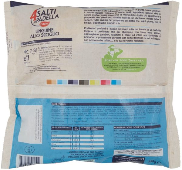 4 Salti in Padella Findus Linguine allo Scoglio, 550g (Surgelato) - immagine 4