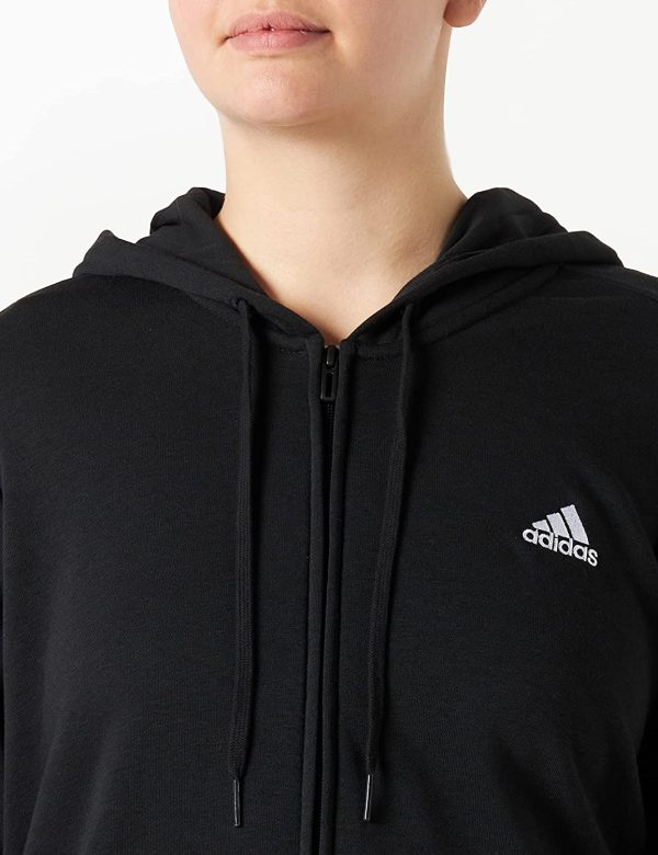 adidas Essentials Full-Zip Felpa con Cappuccio E Zip Donna - immagine 3