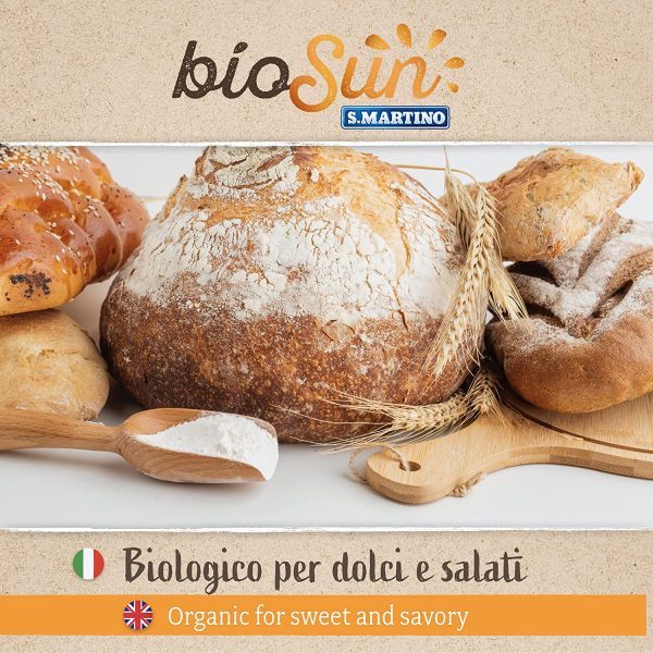 BIOSUN - Lievito Biologico a Lievitazione Istantanea, ideale sia per Dolci che per Salati, con Cremor Tartaro Naturale, 3 Buste da 16 g l'una, 48g tot, Senza Glutine, Vegano, Made in Italy - immagine 5