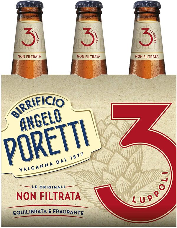 Birrificio Angelo Poretti Birra 3 Luppoli Non Filtrata -24 bottiglie da 330 ml - immagine 4