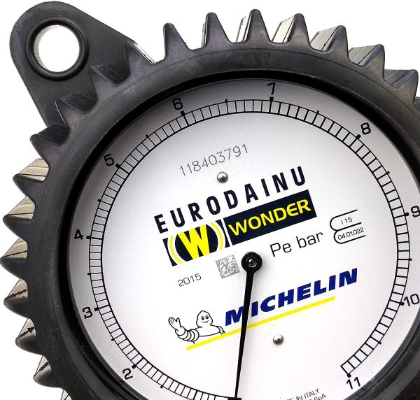 MICHELIN, Pistola di Gonfiaggio Professionale Nuovo Modello EURODAINU 2015 Made in ITALY By Wonder Pressione Pneumatici 0,7-11 Bar Manometro ?80MM Tubo 1,5MT - immagine 2