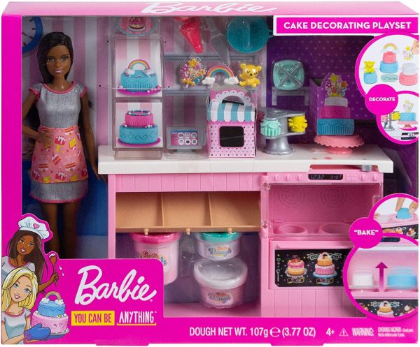 Barbie La Pasticceria Playset con Bambola Bionda, Isola per Cucinare, Forno e Accessori, Giocattolo per Bambini 4+ Anni - immagine 3