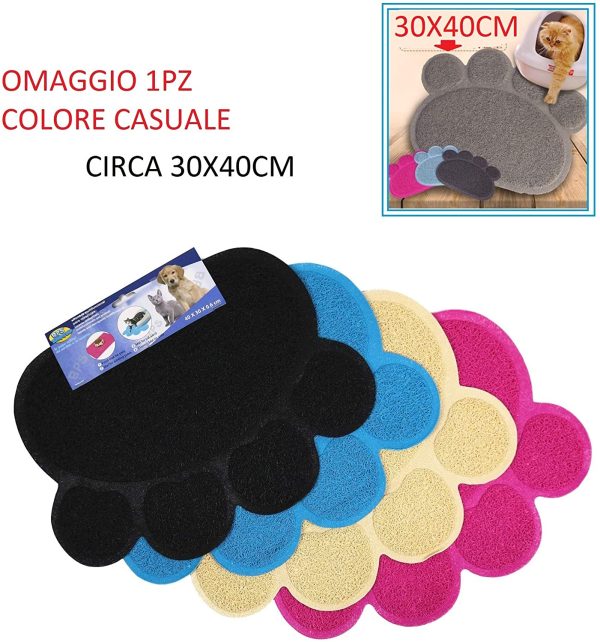 BPS PET SHOP LETTIERA Gatto Chiusa 54x38.5x38cm Colore Casuale??con Tappetino Lettiera Colore Casuale??, LETTIERA Chiusa, LETTIERA per Gatti IGIENE E TOELETTATURA - immagine 6