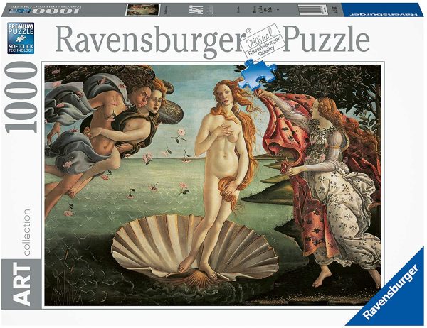 Ravensburger - Art Collezion: Nascita di Venere, Botticelli Puzzle, 1000 Pezzi, Colore Multicolore, 15769