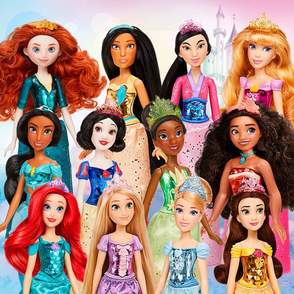 Hasbro Disney Princess Royal Shimmer-Bambola di Aurora, fashion doll con gonna e accessori, giocattolo per bambini dai 3 anni in su - immagine 6