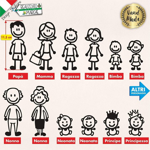 Adesivi personalizzati Famiglia - immagine 8