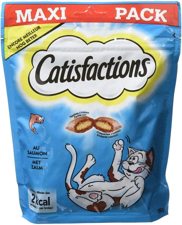 Catisfactions Alimento Complementare con Salmone per Gatto Adulto e Gattino, 4 x 180 g - immagine 2