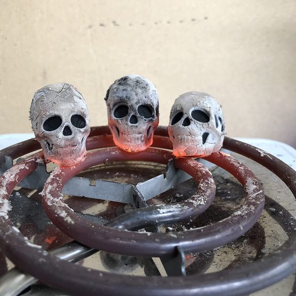 30 carboni con design a teschio, teschi, cranio, per narghil??, shisha, hookah : Skullforshisha.