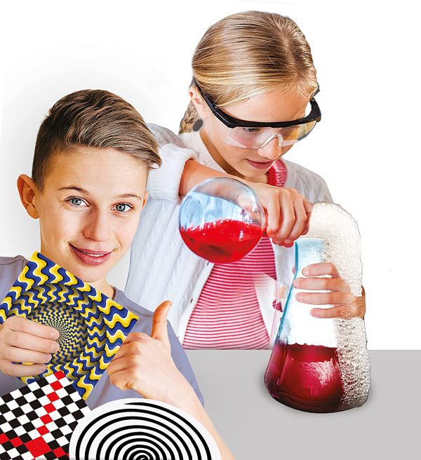 Clementoni Scienza E Gioco Lab Kit Esperimenti Scientifici Per Bambini 8+ Anni, Multicolore, 19255