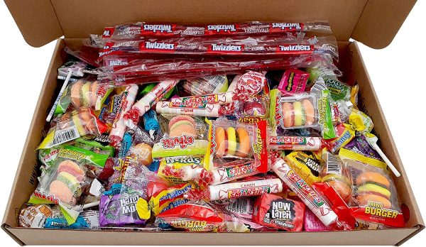 Americano Caramella Dolci americani Scatola Per Feste. 120 pezzi! Caramelle americane classiche Airheads, Laffy-Taffy, Twizzlers, Nerds, Jolly Ranchers! Caramella di Halloween ideale! - immagine 7