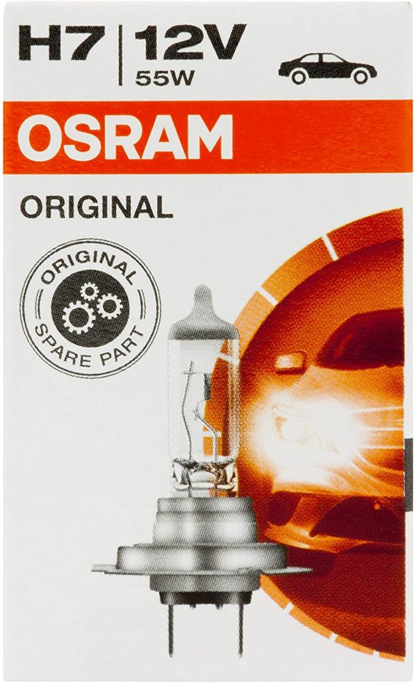 OSRAM Original 12V H7 Lampada Alogena per Proiettori 64210, Confezione Singola - immagine 4