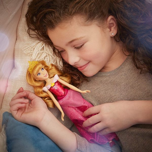 Hasbro Disney Princess Royal Shimmer-Bambola di Aurora, fashion doll con gonna e accessori, giocattolo per bambini dai 3 anni in su - immagine 4