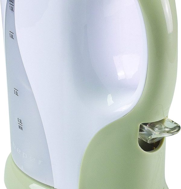 Beper BB.050 Bollitore d??Acqua Elettrico, Capacit?? 1L, Indicatore Graduato, Spegnimento Automatico, Autospegnimento in Assenza di Acqua, Ebollizione Veloce, Electric Kettle - immagine 3