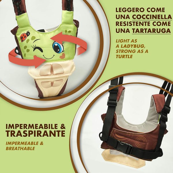 Assistente per camminare bambini e bambine - redini di sostegno neonati primi passi - cintura resistente per camminare - supporto regolabile camminata - bretelle traspiranti da passeggio - immagine 2